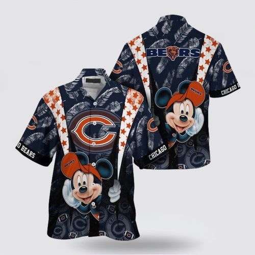 Chicago Bears Nfl Mickey Mouse Hawaiian Shirt For Fans