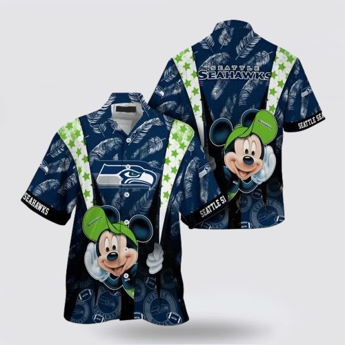 Seattle Seahawks Nfl Mickey Mouse Hawaiian Shirt For Fans