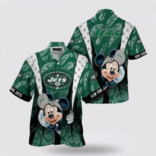 New York Jets Nfl Mickey Mouse Hawaiian Shirt For Fans