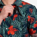 Chicago Bears Hibiscus Button Up Shirt