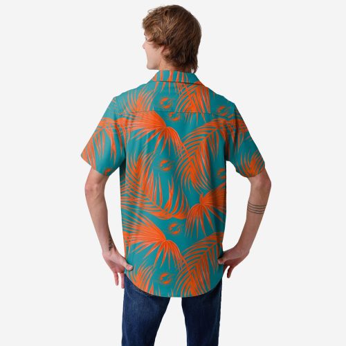 Miami Dolphins Hawaiian Button Up Shirt