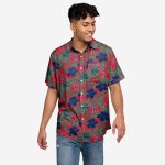 Boston Red Sox Hibiscus Button Up Shirt – Official MLB Merchandise for Fans