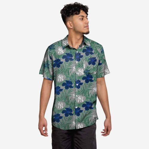 New York Yankees Hibiscus Button Up Shirt – Official MLB Merchandise