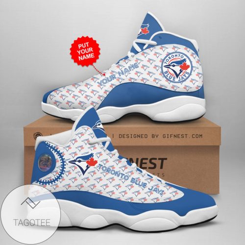 MLB Toronto Blue Jays Custom Name Air Jordan 13 Shoes V4- Unisex Shoes Gift