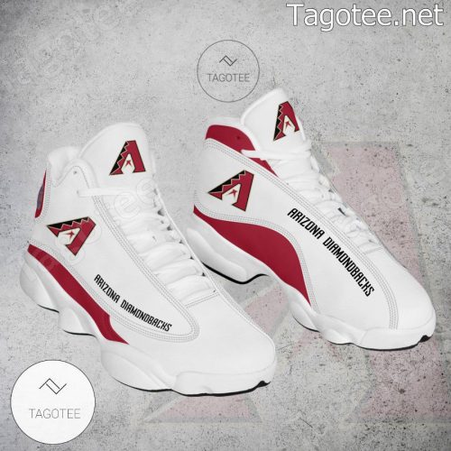 MLB Arizona Diamondbacks White Red Air Jordan 13 Shoes- Unisex Shoes Gift