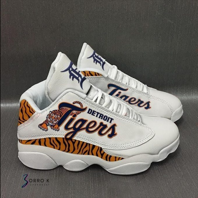 MLB Detroit Tigers Air Jordan 13 Shoes V5- Unisex Shoes Gift