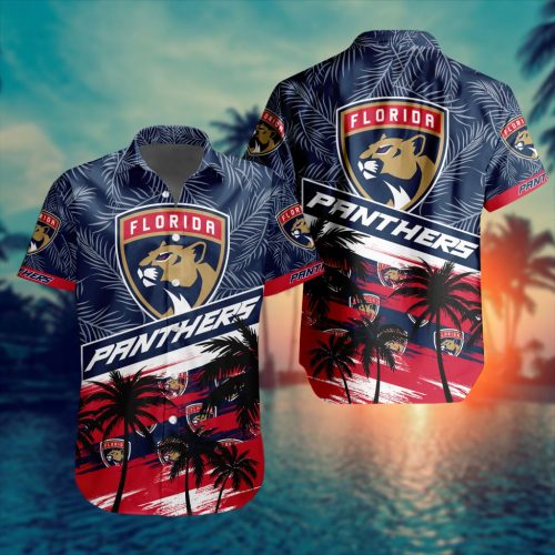 Exclusive NHL Florida Panthers Hawaiian Design Button Shirt – Limited Edition