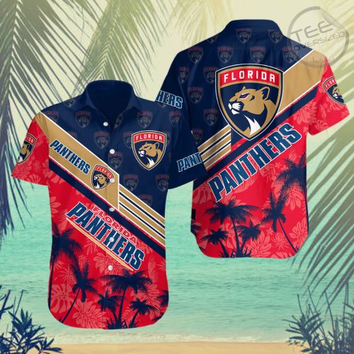 Florida Panthers Hawaiian Shirt Official NHL Merchandise