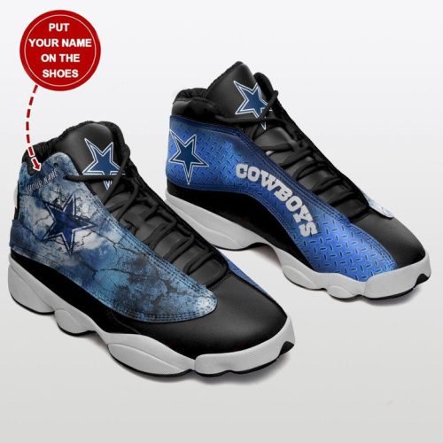 Dallas Cowboys Jordan 13 Sneakers Personalized Sport Shoes For Men Women