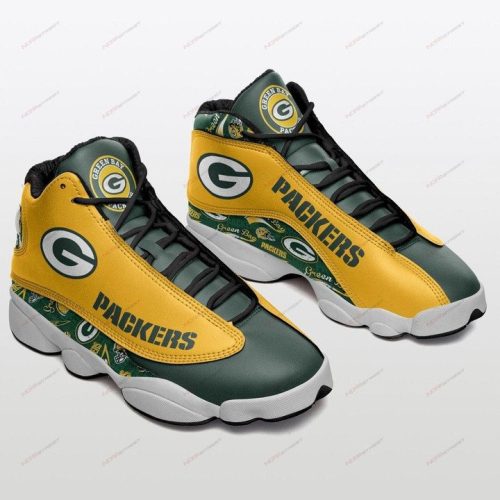Green Bay Packers Air Jordan 13 Sneakers Sport Shoes For Men Women