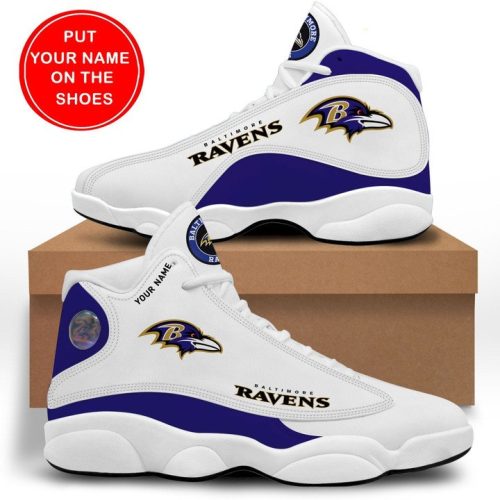 Baltimore Ravens Personalized Air Jordan 13 Sneakers For Men Women