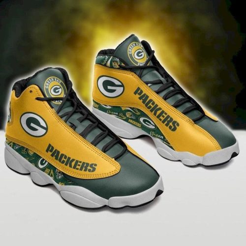 Nfl Green Bay Packers Air Jordan 13 Sneakers Sport Shoes For Men Women