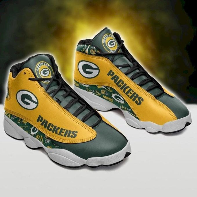 Nfl Green Bay Packers Air Jordan 13 Sneakers Sport Shoes For Men Women