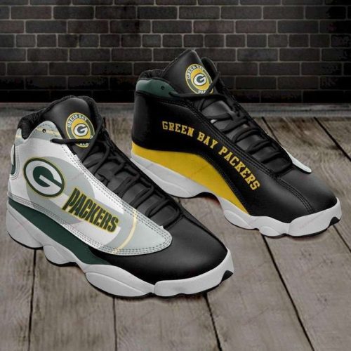 Green Bay Packers Air Jordan 13 Sneakers Sport Shoes V1 For Men Women