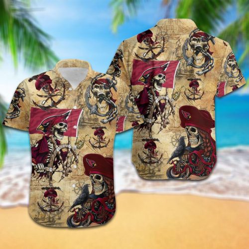 Arizona Cardinals Pirates Retro Hawaiian Shirt