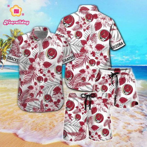 Arizona Diamondbacks Grateful Dead Hawaiian Shirt – Unique MLB Fan Apparel