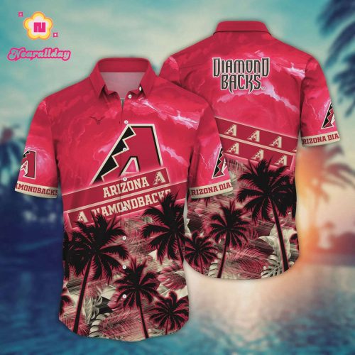 Arizona Diamondbacks MLB Flower Hawaii Shirt - Official Team Apparel