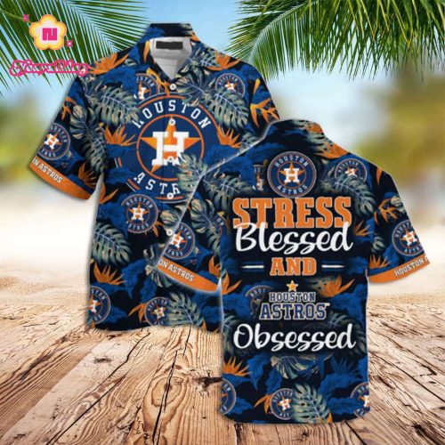 Stress Blessed Astros Hawaiian Shirt – Houston Astros Obsessed Design