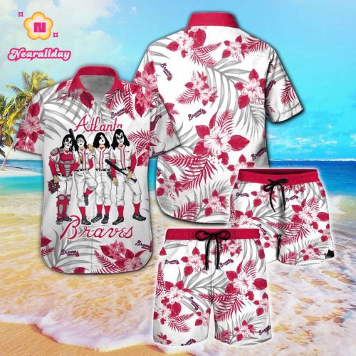 Official Atlanta Braves & Kiss Hawaiian Shirt - Limited Edition