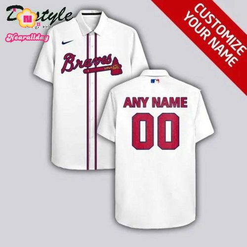 Custom Atlanta Braves White Hawaiian Shirt: Personalize Your Fan Gear!