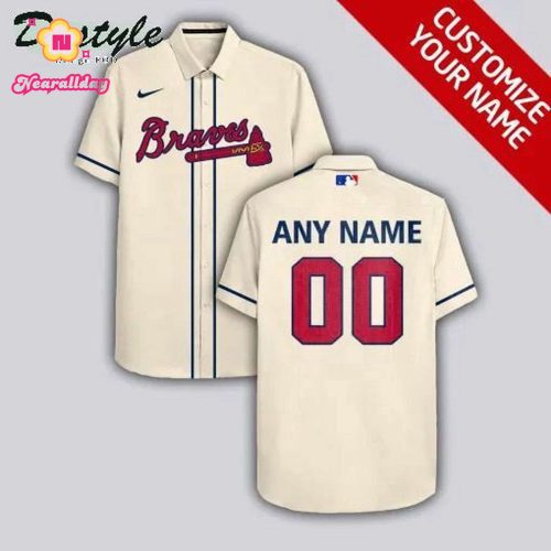 Custom Atlanta Braves Yellow Hawaiian Shirt: Personalize Your Style!
