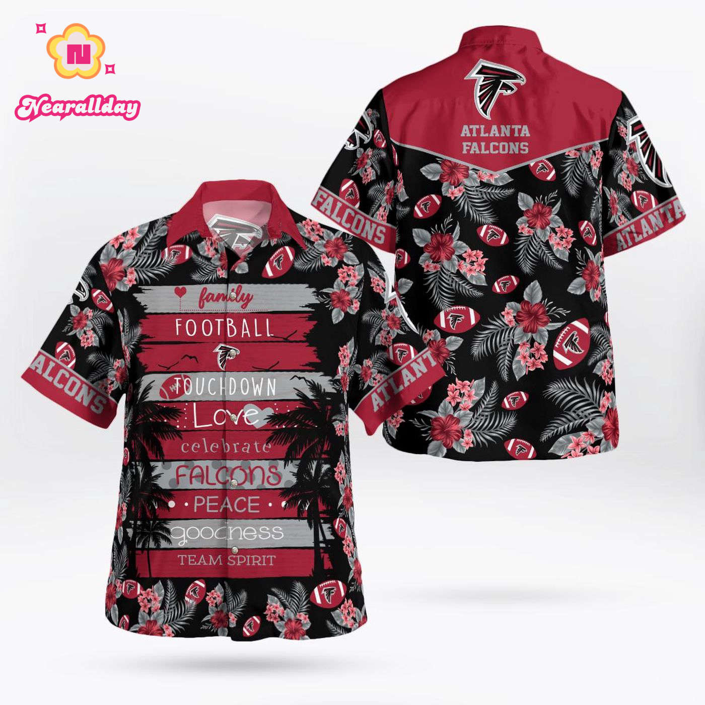 Atlanta Falcons Paradise Hawaii Shirt Gift Atlanta Falcons Paradise Hawaii Shirt Gift