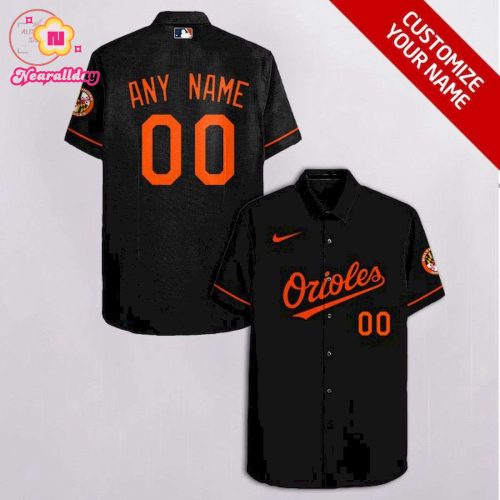 Customized Baltimore Orioles Black Hawaiian Shirt – Personalized MLB Fan Gear