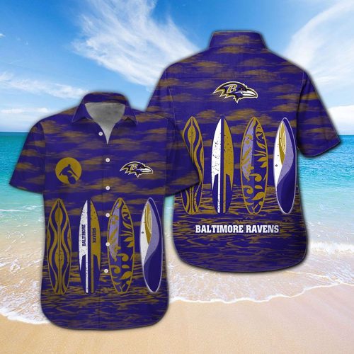 Baltimore Ravens Hawaiian Shirt Gift for Men Women #4
