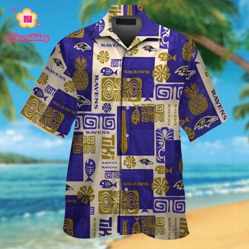 Baltimore Ravens Hawaiian Shirt Gift for Men Women #8