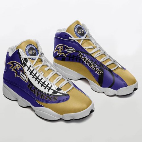 Baltimore Ravens Jordan 13 Shoes Gift Sneakers For Men Women