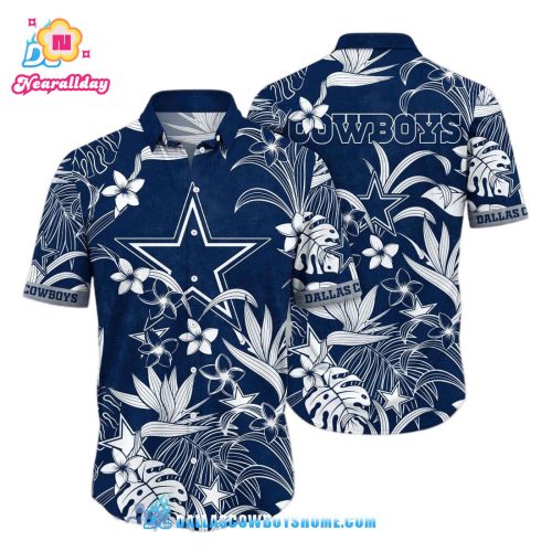 Blue Dallas Cowboys Tommy Bahama, Custom Tropical Dallas Cowboys Hawaiian Shirt, NFL Dallas Cowboys Aloha Shirt For Men and Women