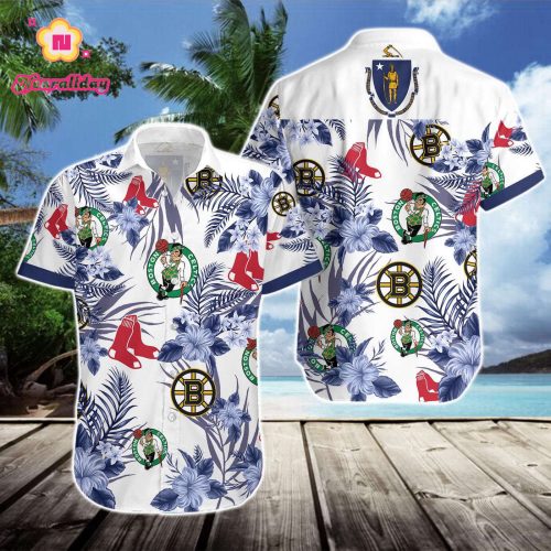 Boston Celtics, New England Patriots Hawaiian Shirt Gift