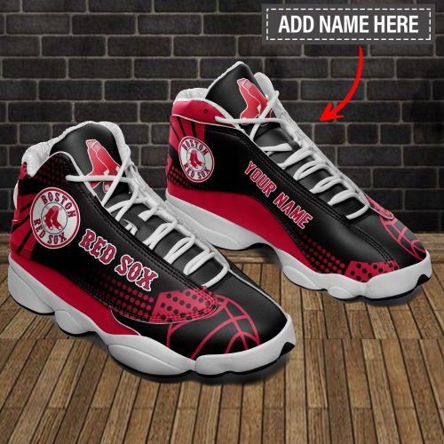 Boston Red Sox Custom Name Air Jordan 13 Sneakers BG31- Unisex Shoes Gift