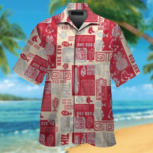 Boston Red Sox #7 Hawaiian Shirt – Official MLB Merchandise
