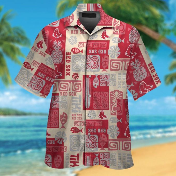 Boston Red Sox #7 Hawaiian Shirt – Official MLB Merchandise