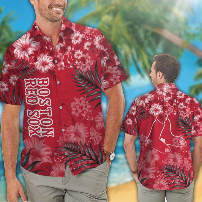 Official Boston Red Sox Hawaiian Shirt #9 – Limited Edition MLB Apparel