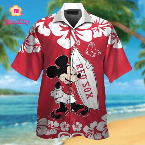 Official Boston Red Sox Mickey Mouse Hawaiian Shirt – Limited Edition