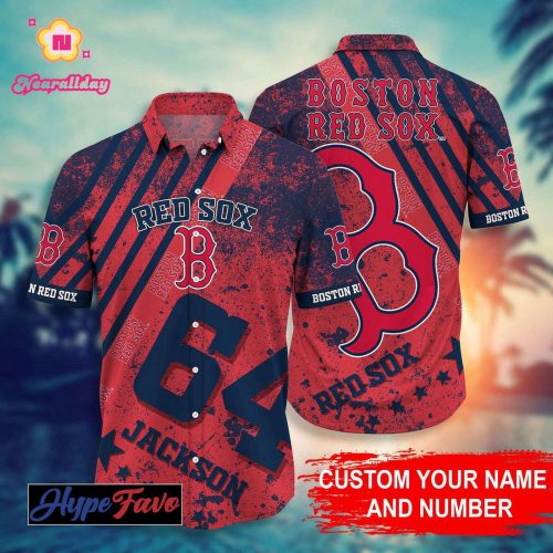Custom Boston Red Sox MLB Hawaiian Shirt – Personalized Fan Gear