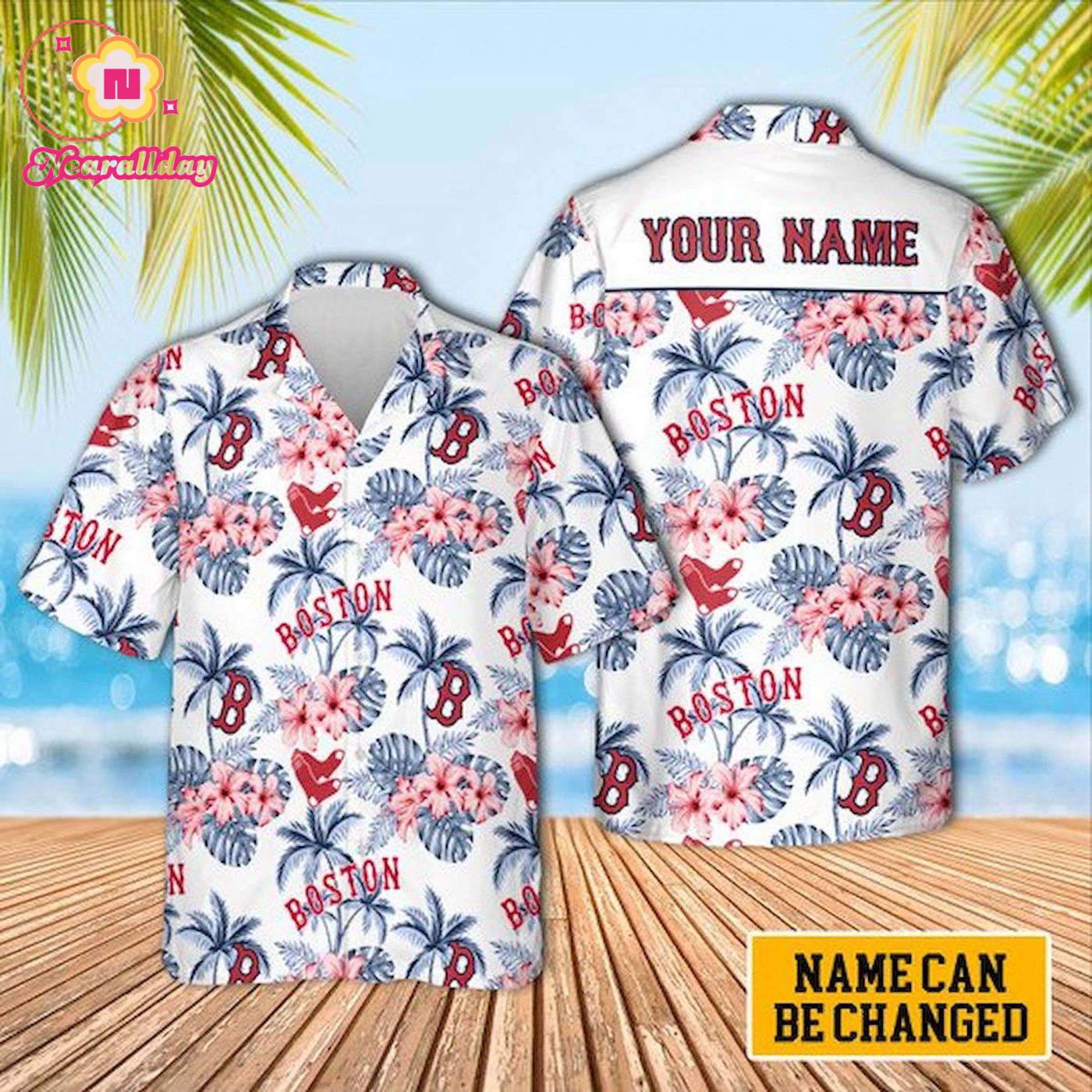 Custom Boston Red Sox Hawaiian Shirt – Unisex Personalized MLB Apparel Custom Boston Red Sox Hawaiian Shirt – Unisex Personalized MLB Apparel