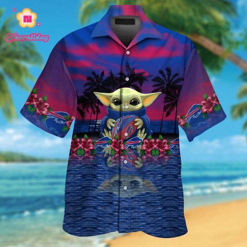 Buffalo Bills & Baby Yoda Hawaiian Shirt
