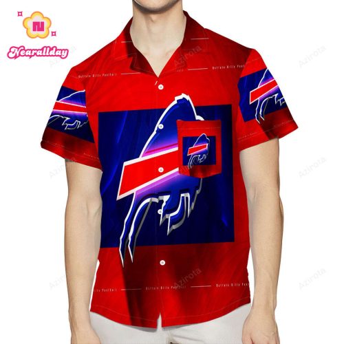 Buffalo Bills Logo v6 3D All Over Print Summer Beach Hawaiian Shirt With Pocket