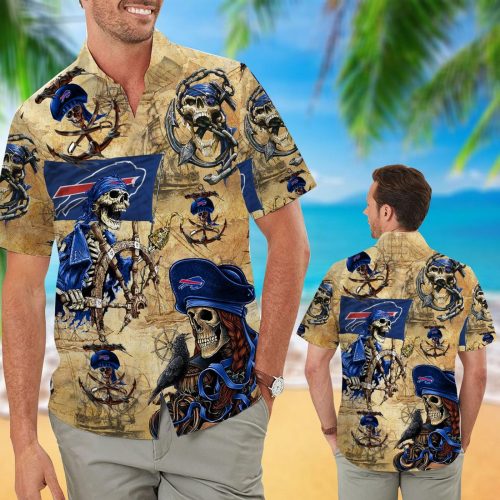 Buffalo Bills Pirates Retro Hawaiian Shirt