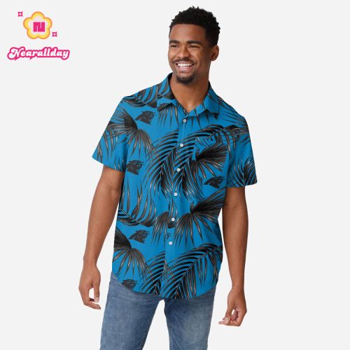 Carolina Panthers Hawaiian Button Up Shirt