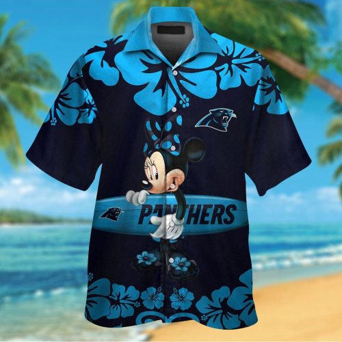 Carolina Panthers & Minnie Mouse Hawaiian Shirt