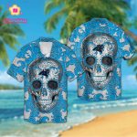 Carolina Panthers Sugar Skull Hawaiian Shirt