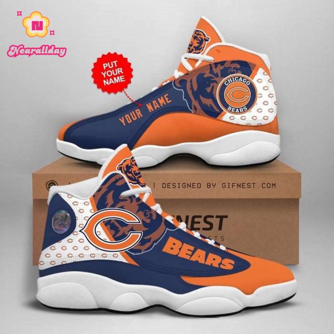 Chicago Bears Air Jordan 13 Sneaker Custom For Fans Gift
