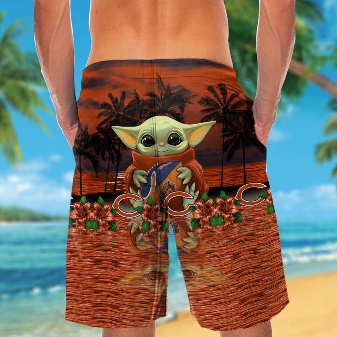 Chicago Bears & Baby Yoda Hawaiian Shirt