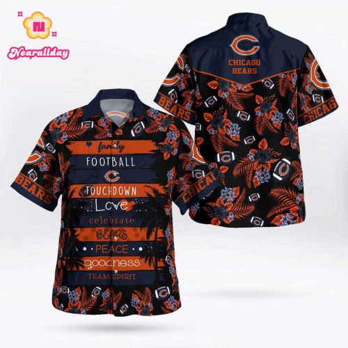Chicago Bears Paradise Hawaii Shirt Gift