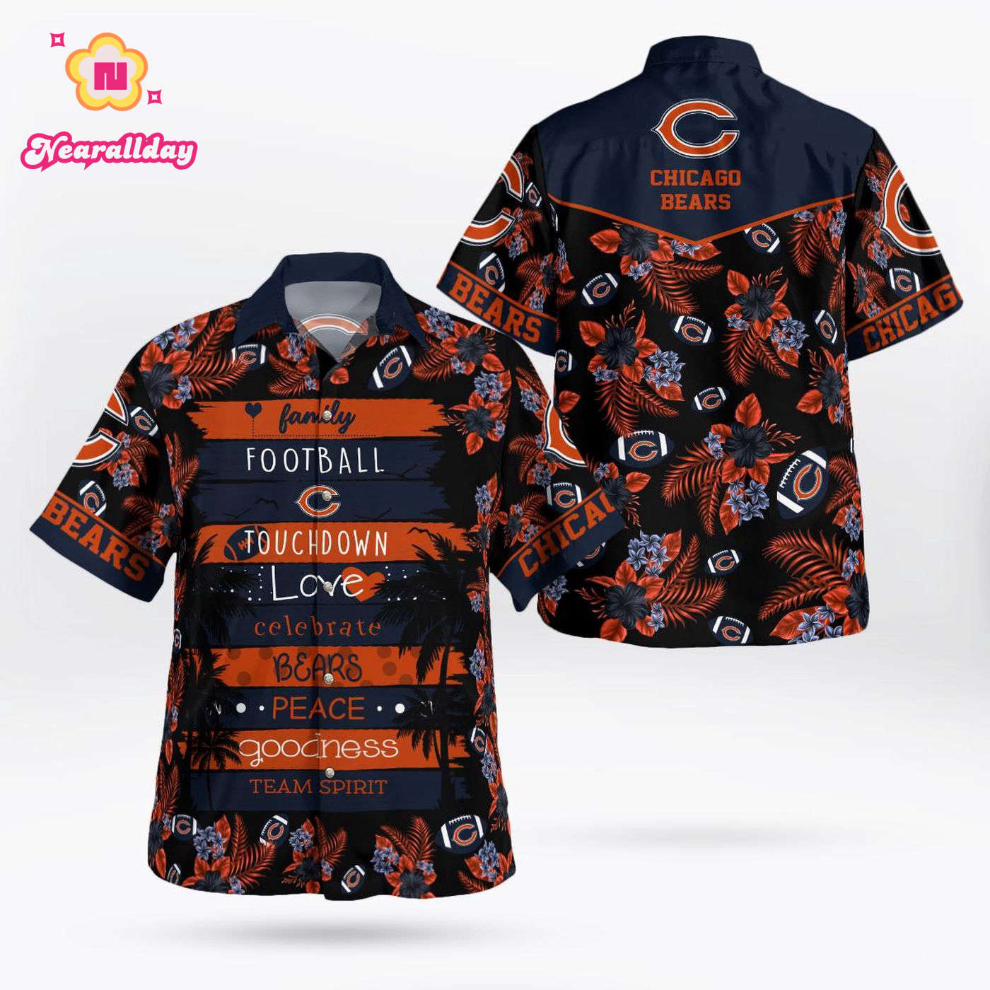 Chicago Bears Paradise Hawaii Shirt Gift Chicago Bears Paradise Hawaii Shirt Gift