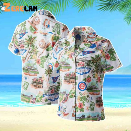 Chicago Cubs Hawaiian Shirt: Official MLB Merchandise for Fans